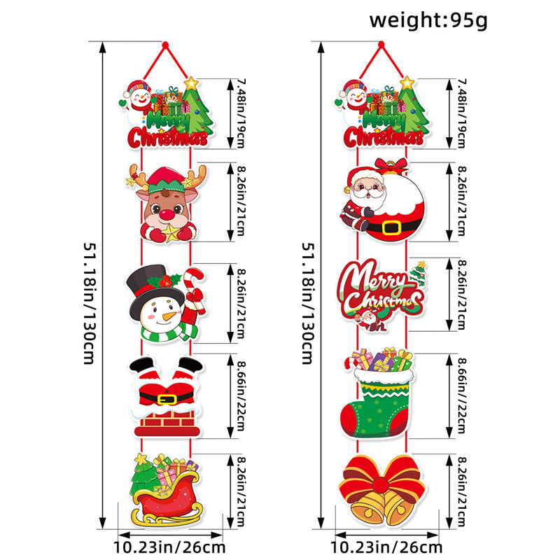 Christmas Door Hanging Banner Outdoor Indoor Holiday Decoration Merry Christmas Sign