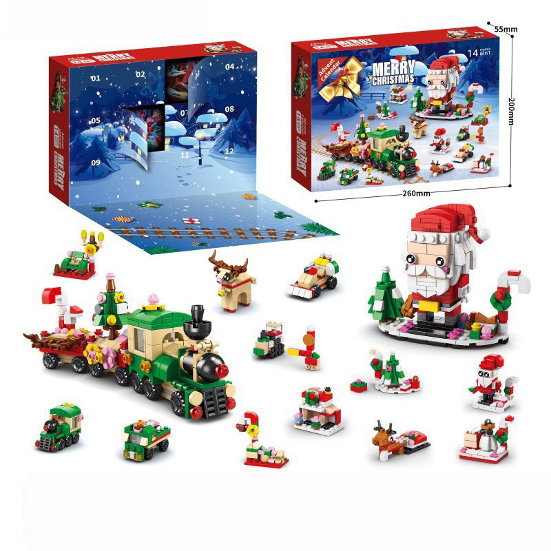 Christmas Building Blocks Puzzle Toys Party Favors Christmas Gifts