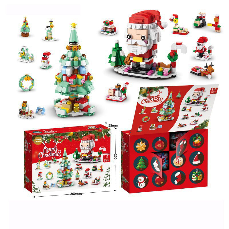 Christmas Building Blocks Puzzle Toys Party Favors Christmas Gifts