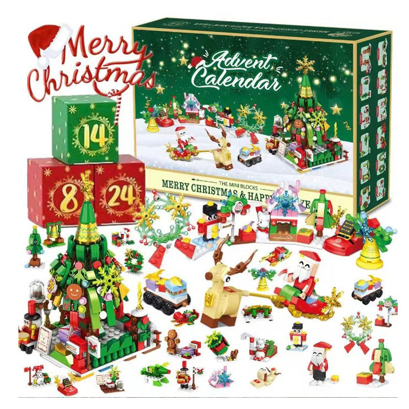 Christmas Building Blocks Puzzle Toys Party Favors Christmas Gifts