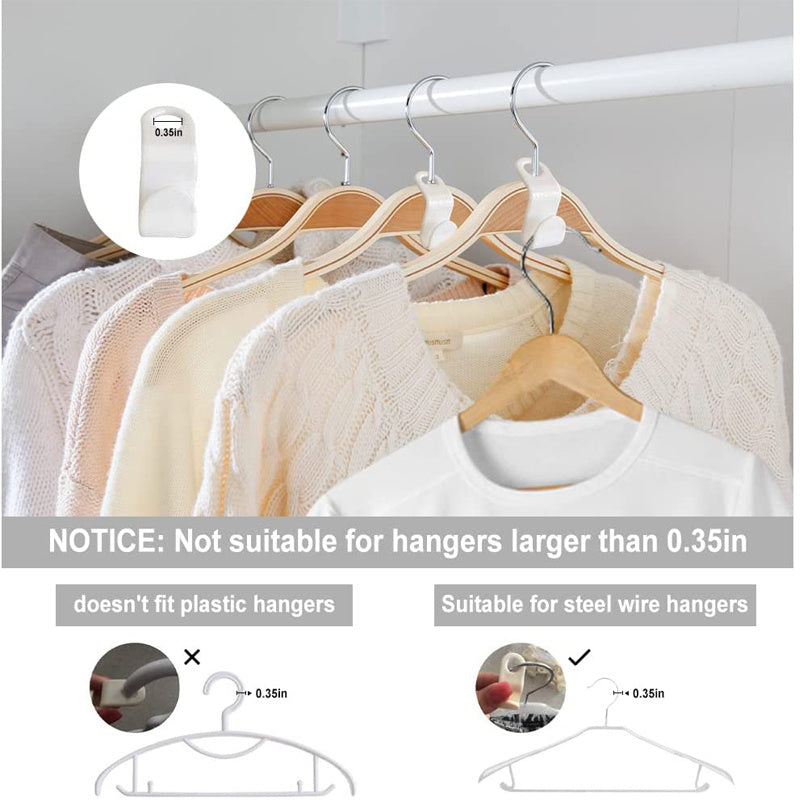 30pcs Hanger Connector Hooks, Heavy Duty Magic Hanger Hooks Clothes Hanger  Extenders For Closet Organization
