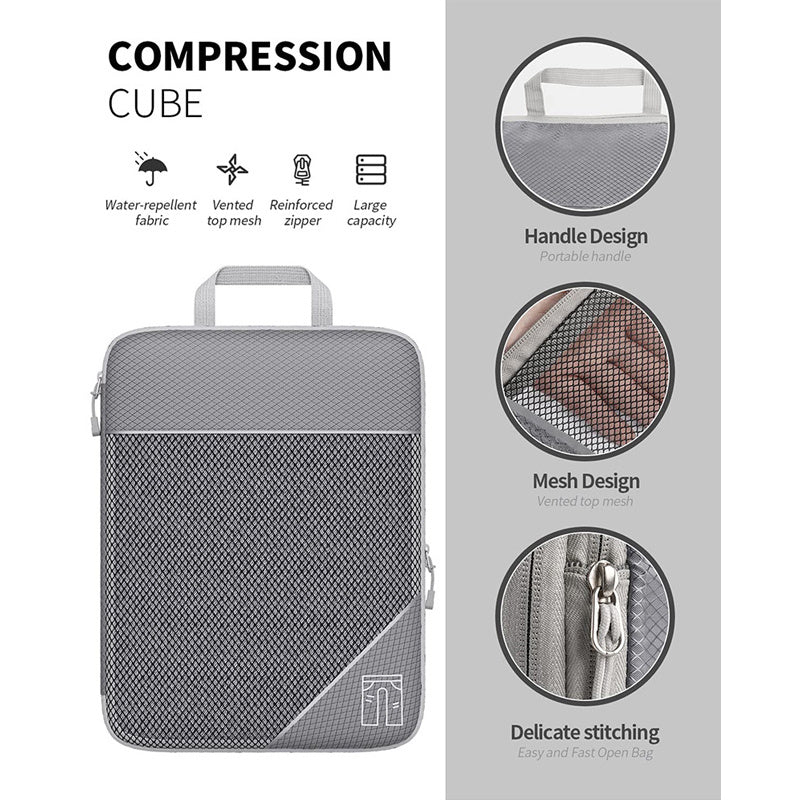 Travel Pouches Storage Mesh Extensible and Compression Packing Cubes Bags