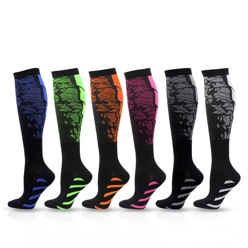 6 Pairs Knee-High Compression Socks Sports Stockings