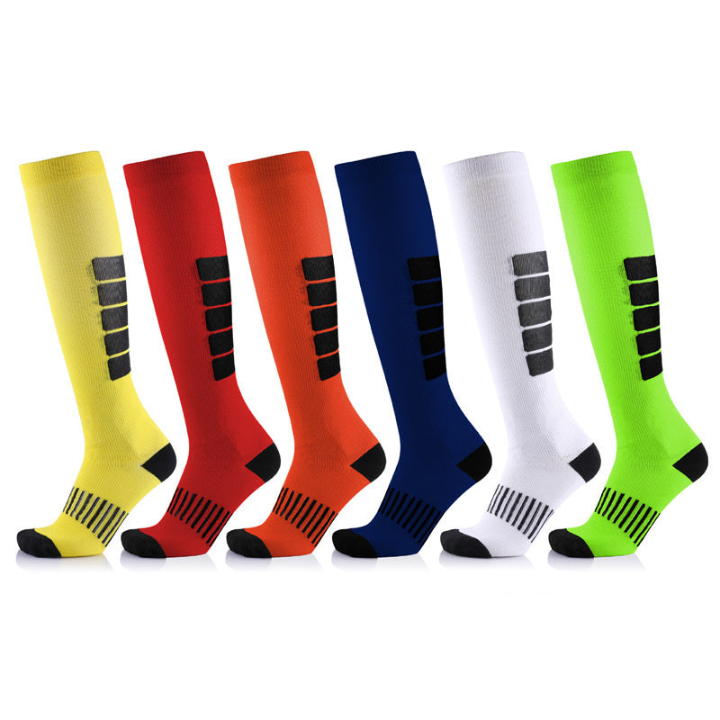 6 Pairs Knee-High Compression Socks Sports Stockings