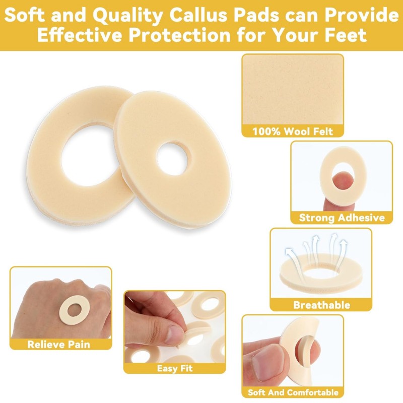 120pcs Corn Pads For Feet 4 Model Corn Cushions