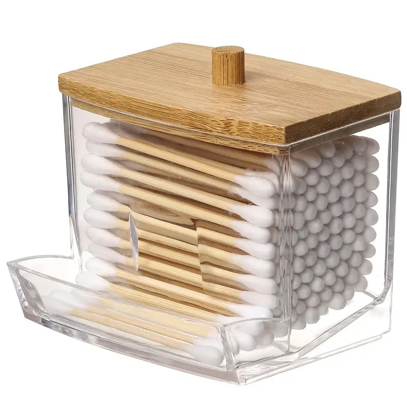 Cotton Swab Pads Holder Dispenser Storage Organizer