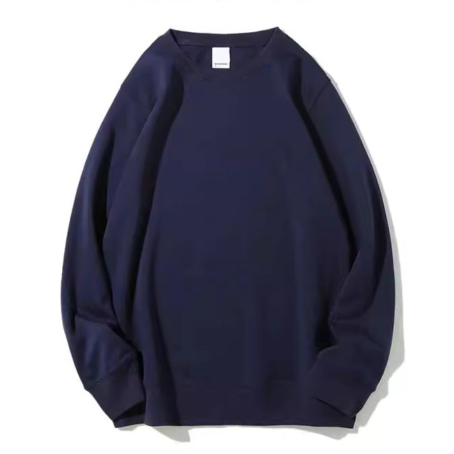 Unisex Oversized Lightweight Crewneck Sweatshirts Long Sleeve Loose Fit Soft Pullover Top