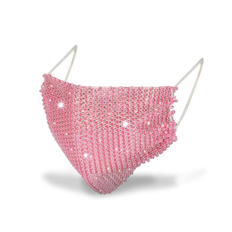 Crystal Rhinestone Decorative Face Mask