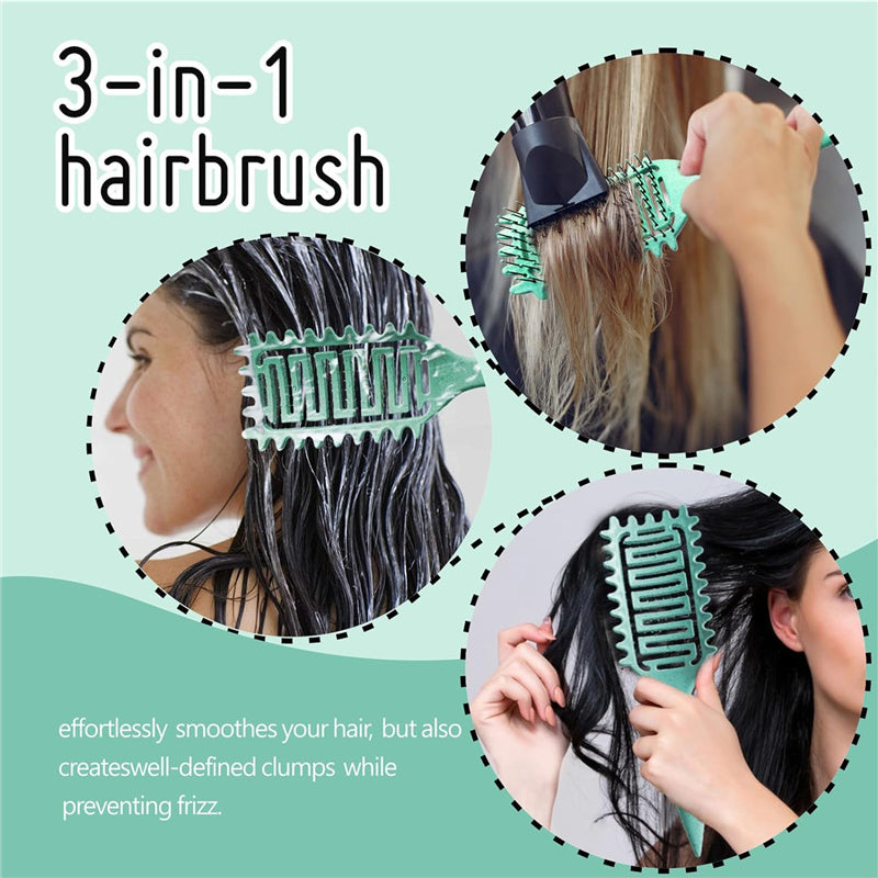 Curl Defining Vented Hair Styling Brush Comb