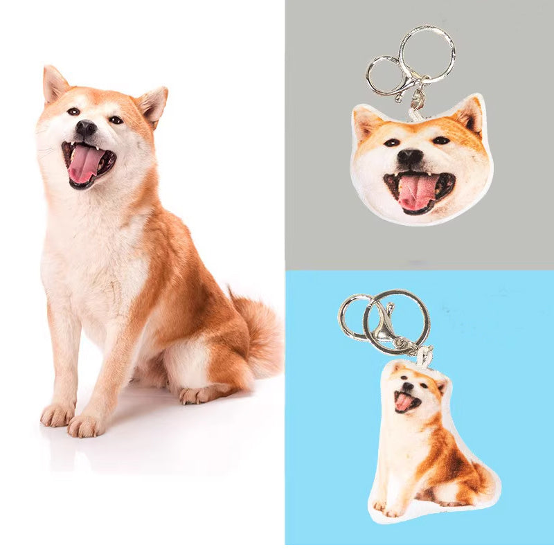 Custom Picture Keychain Pet Photo Personalized Key Ring