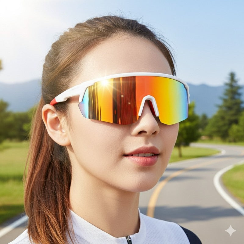 Cycling Sunglasses for Men Women - UV400 Protection Sports Sunglasses for Biking, Running & MTB