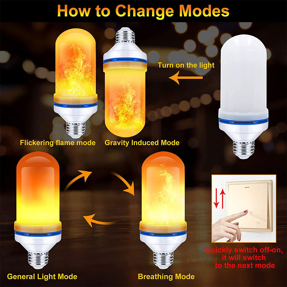 Decorative Flickering Flame LED Light Bulb with Gravity Sensor