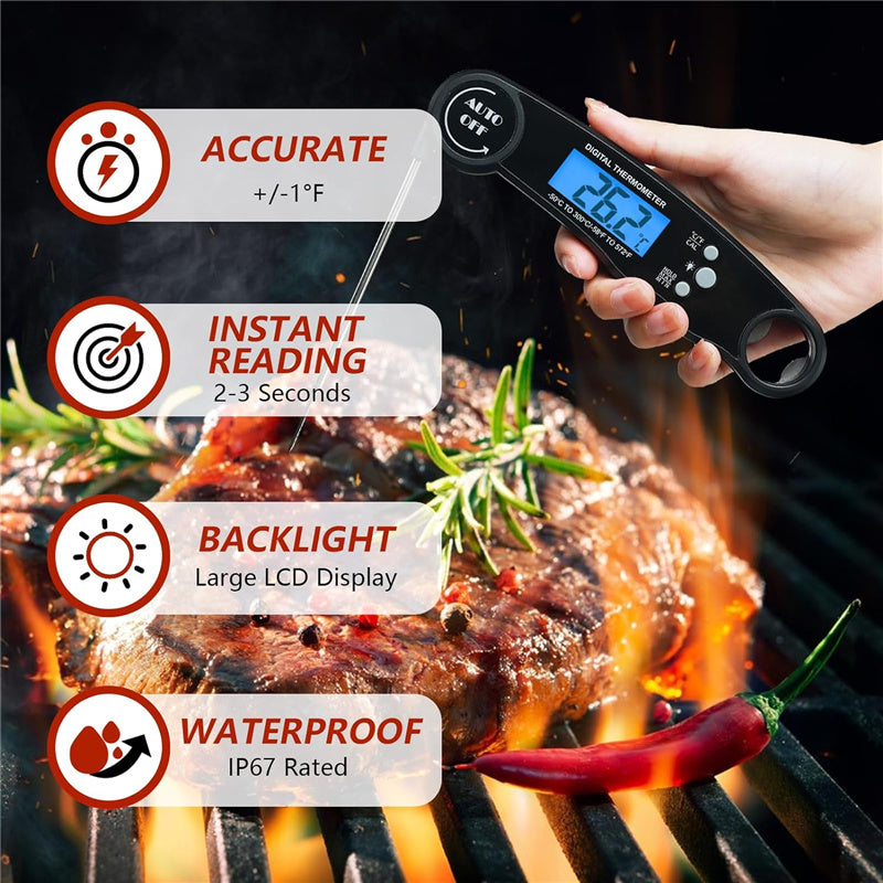 Grill Thermometer BBQ Temperature Gauge Digital Food Thermometer
