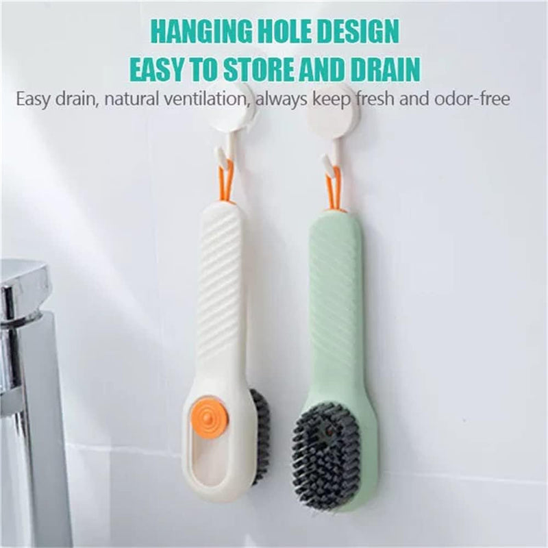 2Pcs Multifunctional Automatic Liquid Adding Cleaning Brush Dispense Liquid Brush