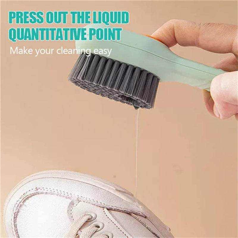 2Pcs Multifunctional Automatic Liquid Adding Cleaning Brush Dispense Liquid Brush