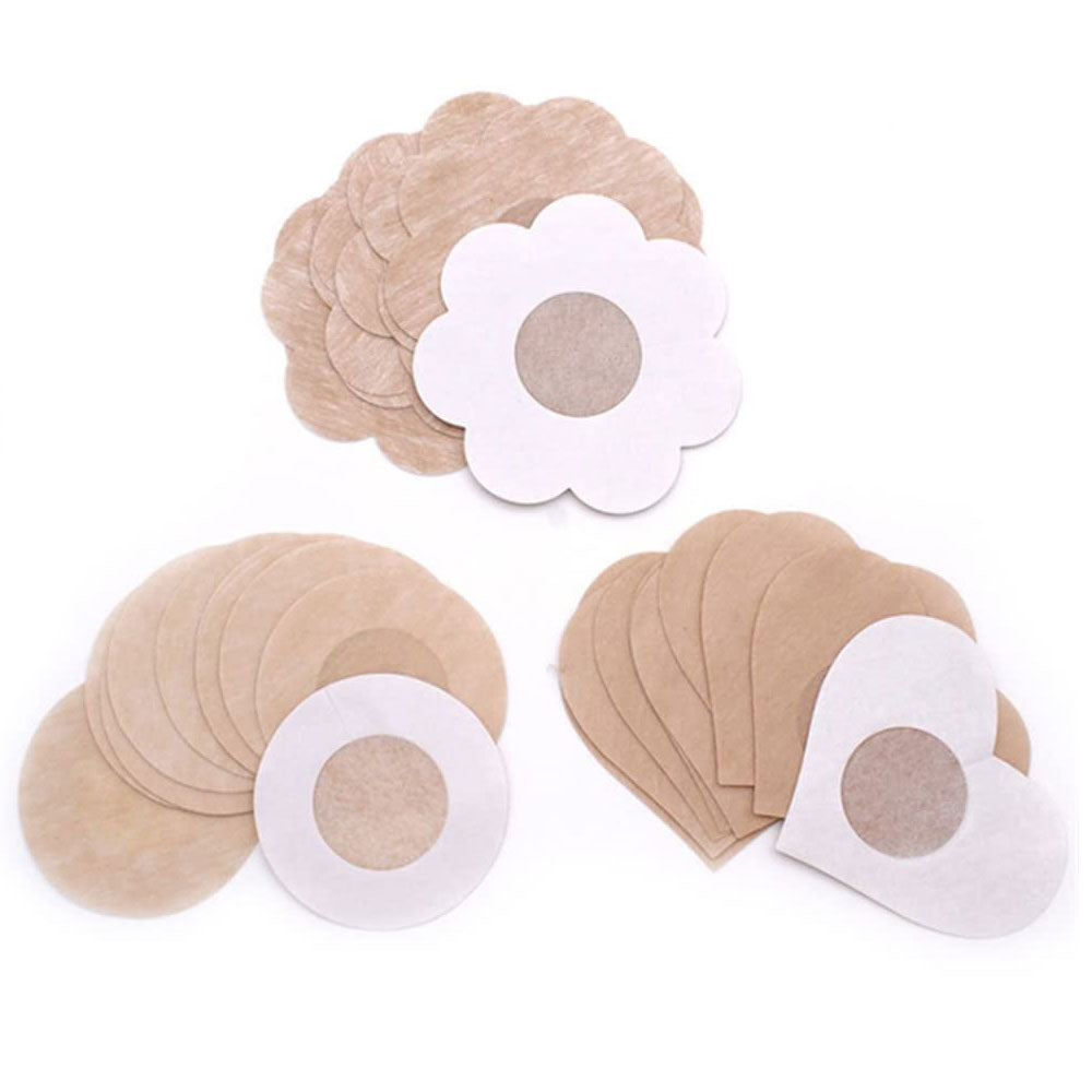 20PCs Disposable Nipple Covers Invisible Breast Lift Tape Stickers