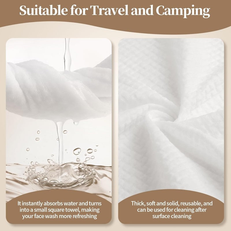 Disposable Compressed Towels Tablets ﻿– Ultra Soft, Durable & Travel-Ready