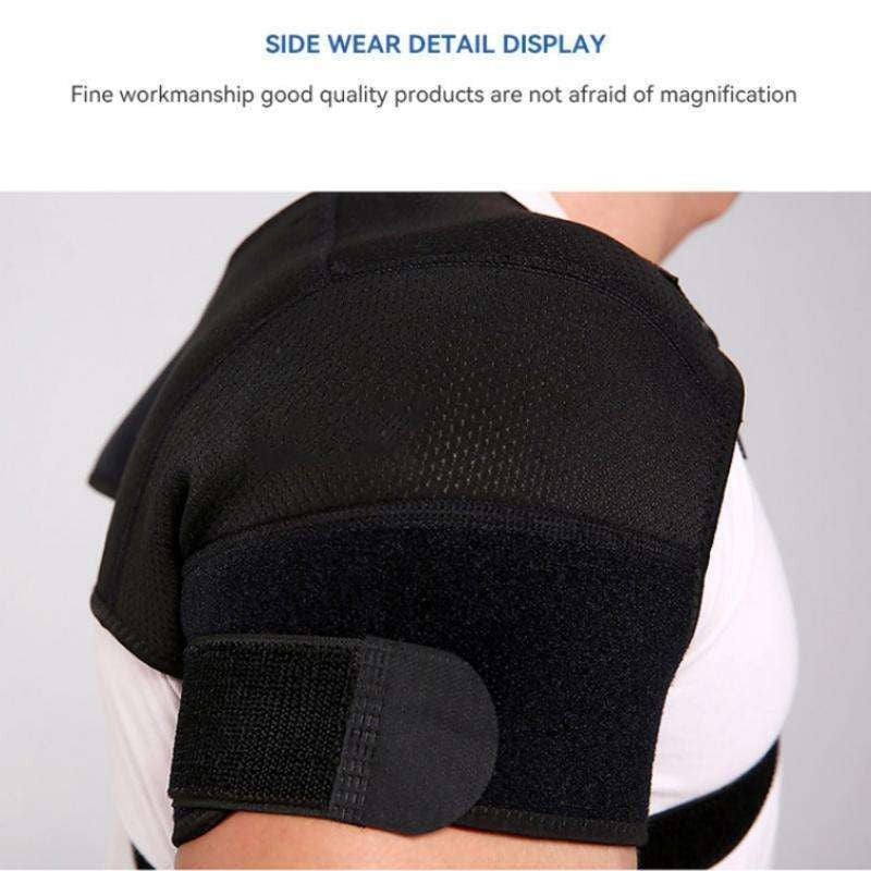 Double Shoulder Brace Support Belt Compression Strap Wrap Injury Pain Relief