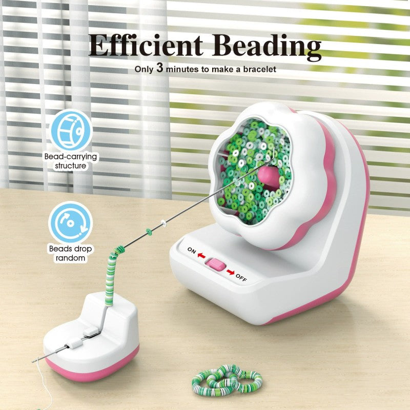 Jewelry Making Device Electric Bead Spinner Automatic Bracelet Beading Machine