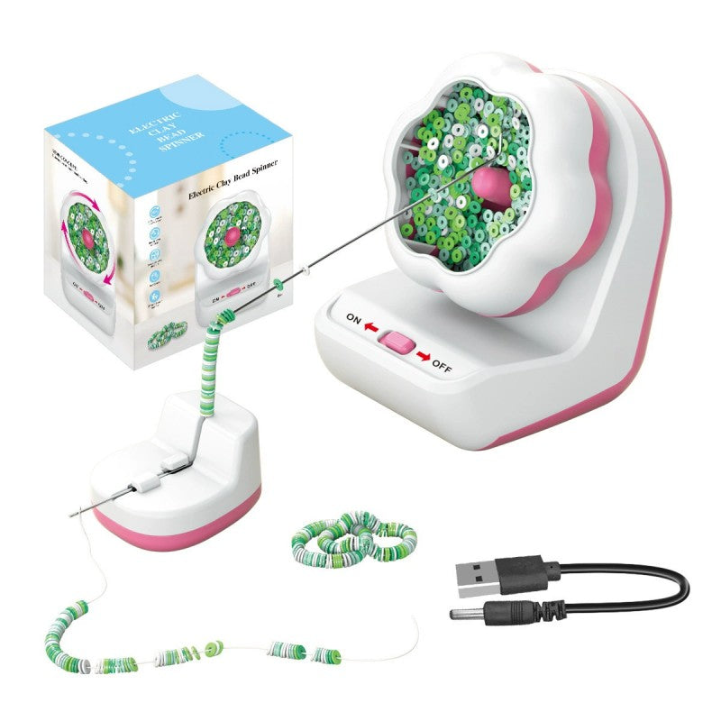 Earring Maker Machine Jewelry Making Device Electric Bead Spinner Automatic Bracelet Beading ...