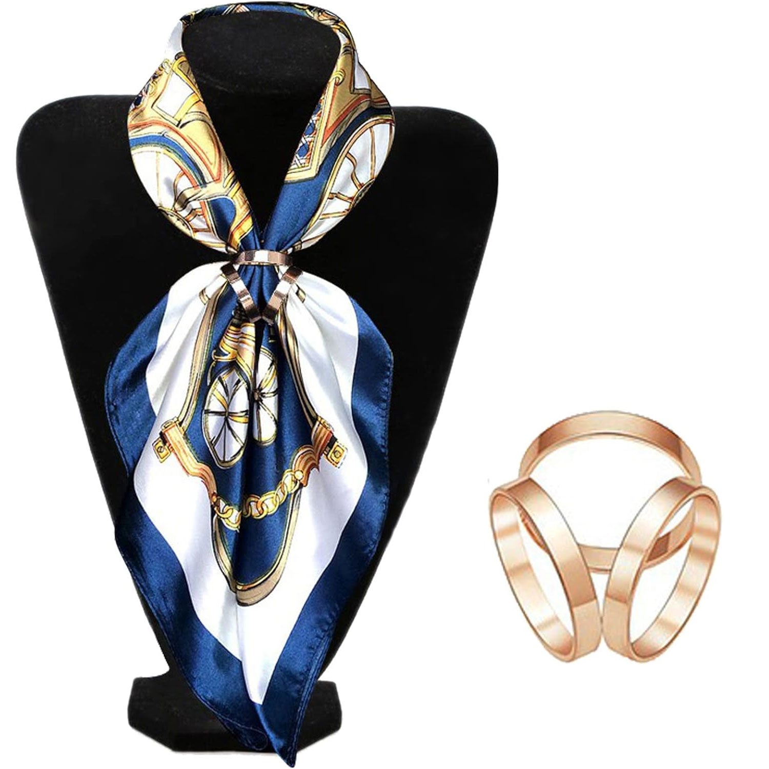 Elegant Scarf Buckle Ring Clip Holder Women Ladies Jewelry Gifts