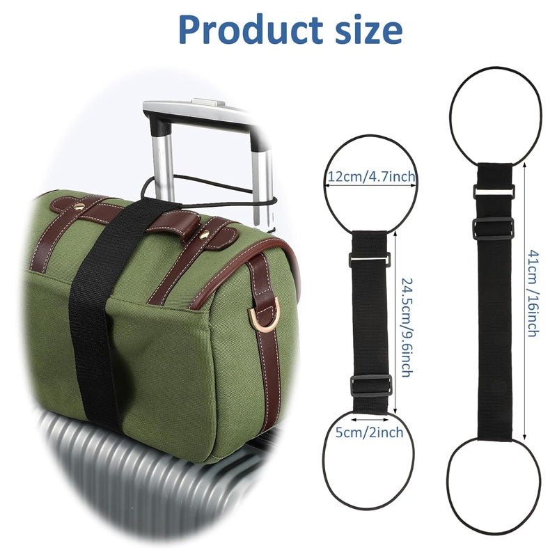 2PCS Elastic Ring Rope Fastening Belt Binding Strap