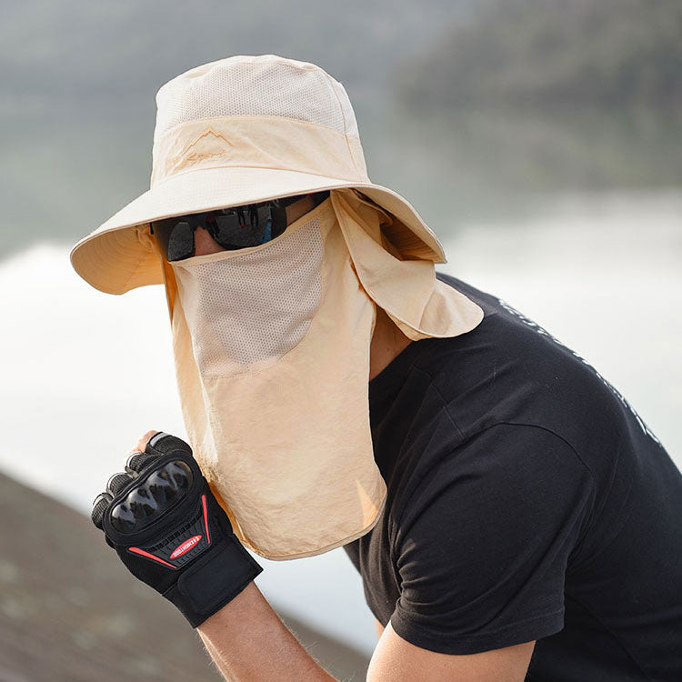 Fishing Hat Sun Protection Hat with Removable Mesh Face Neck Flap Cover