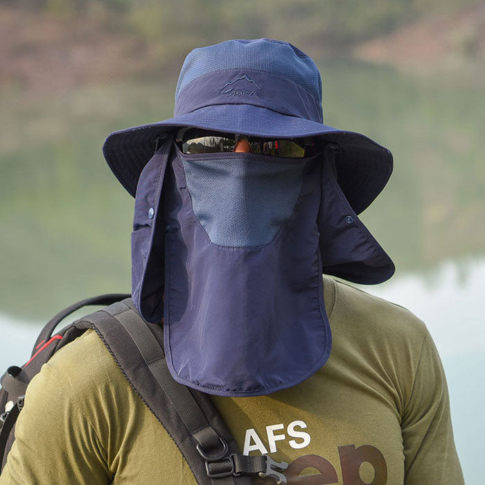 Fishing Hat Sun Protection Hat with Removable Mesh Face Neck Flap Cover