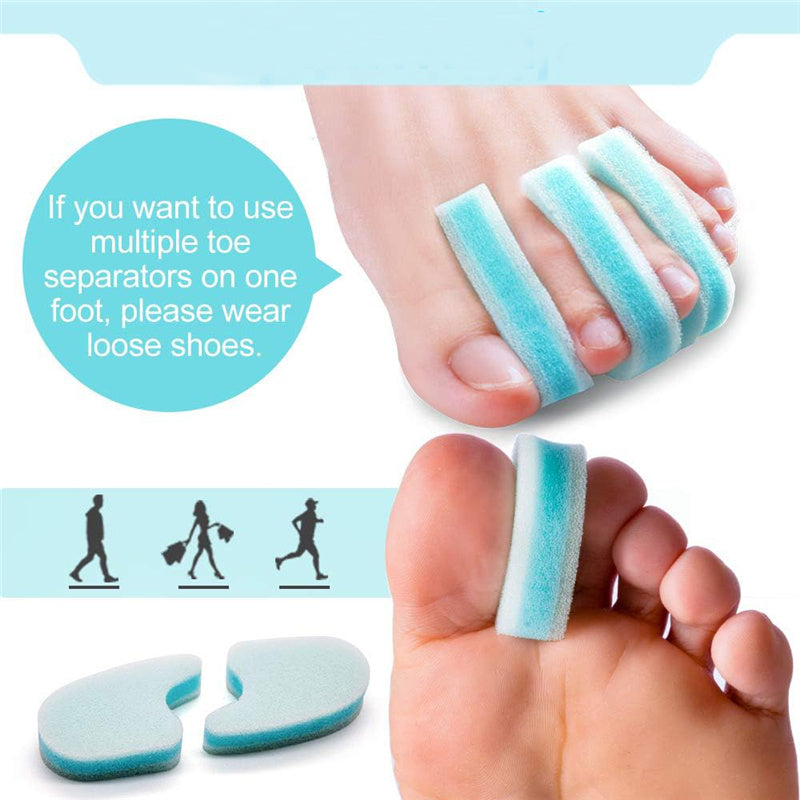 Foam Toe Separators Dividers for Overlapping Toes Hammer Toe Relief