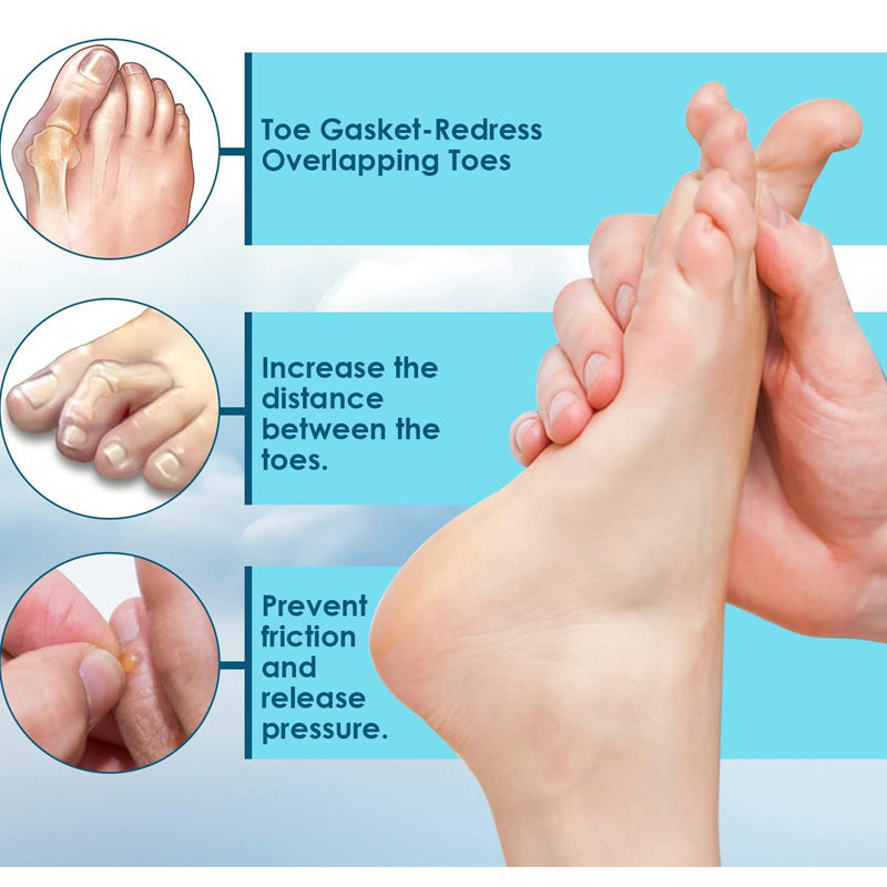Foam Toe Separators Dividers for Overlapping Toes Hammer Toe Relief