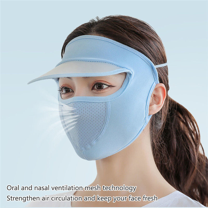 Sunscreen Mask Full Face UV Protection Female Summer Mask Neck Protection Visor Veil Male Driving Ice Silk Breathable Eye Corners I311477130