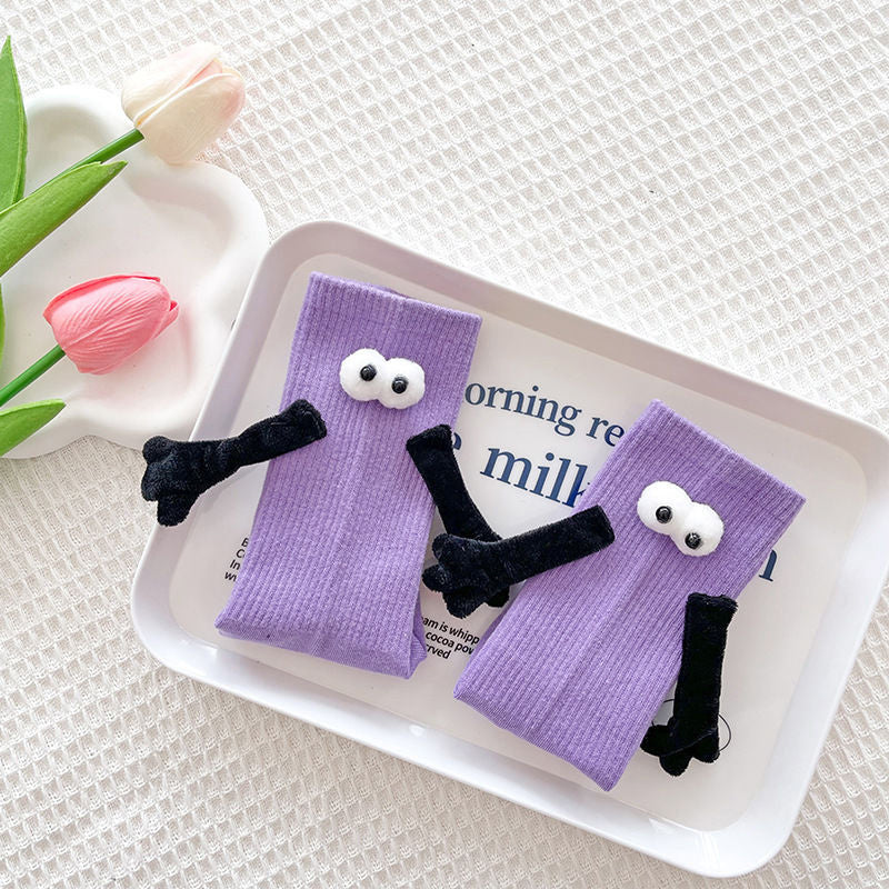 Funny Magnetic Hand Holding Socks for Adult - Couples, Lovers, Family, Friends