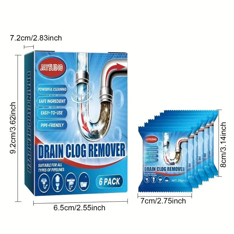 Household Sink And Pipe Drain Cleaner for Bathrooms And Kitchens, Clog Remover
