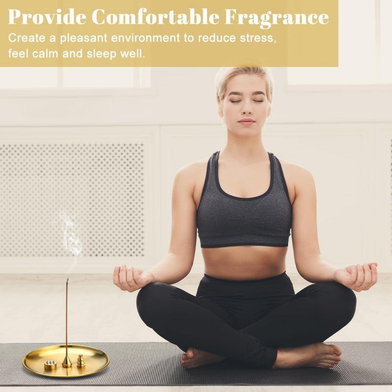 5 in 1 Brass Incense Burner Holder Sticks Coil Incense Incense Cones