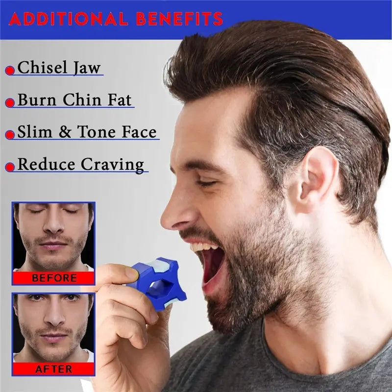 Jaw Exerciser NZ: Jawline Exercise Tool for Chin Line & Facial Exercis –  Wise Living NZ