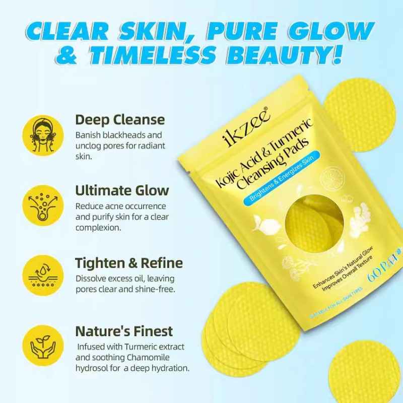 Kojic Acid and Turmeric Cleansing Pads