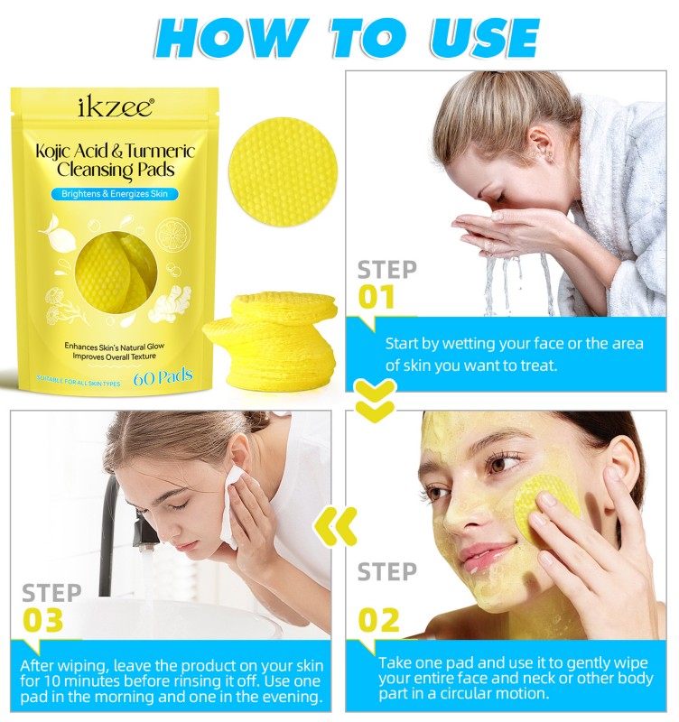 Kojic Acid and Turmeric Cleansing Pads