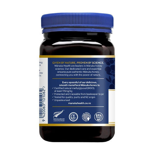 Manuka Health MGO 115+ UMF6 Manuka Honey - 500g