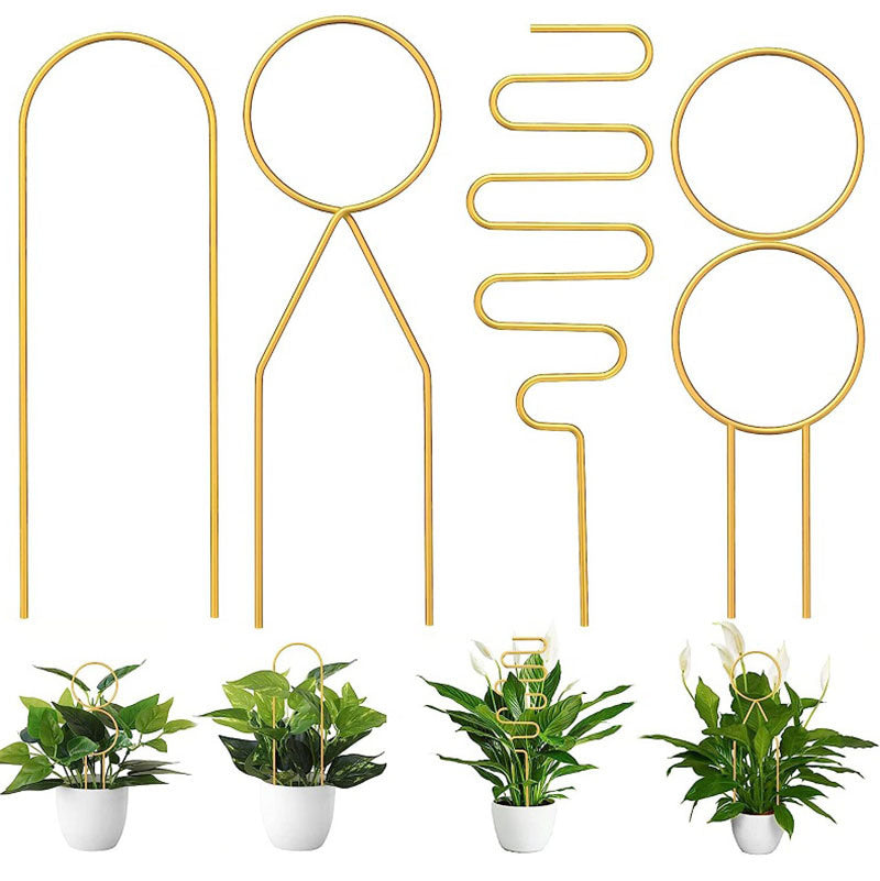 4 Pcs Metal Indoor Plants Trellis Set
