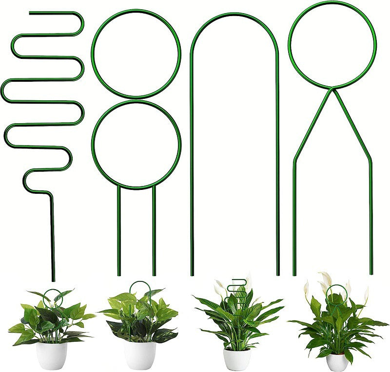 4 Pcs Metal Indoor Plants Trellis Set