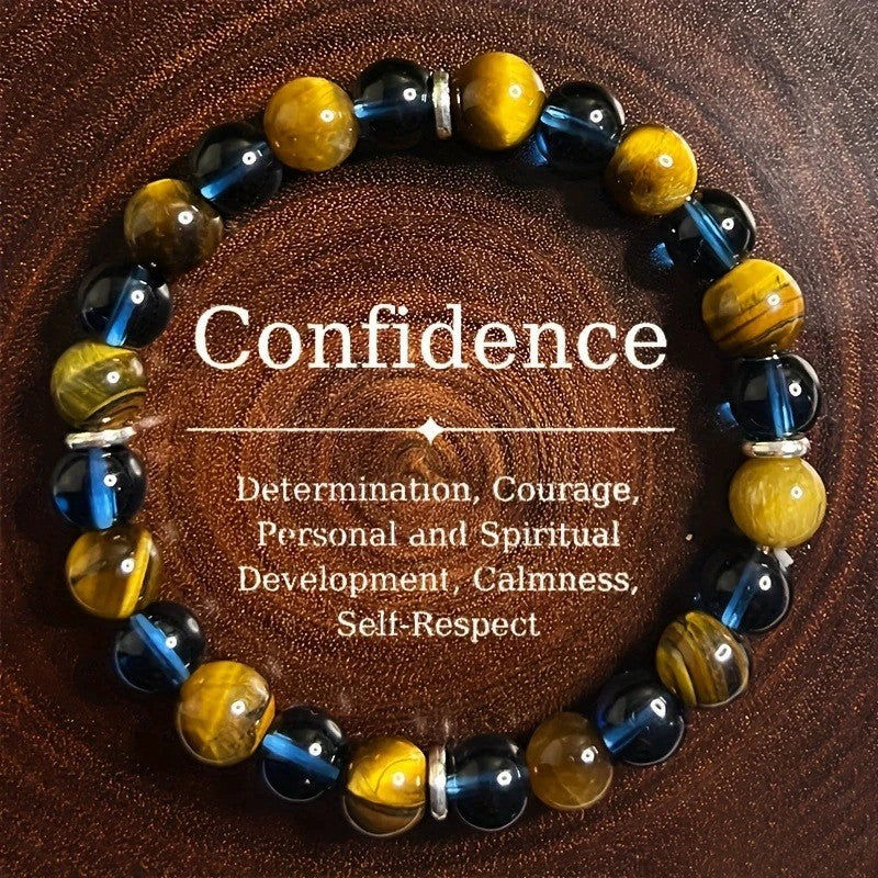 Money Crystal Bracelet Wealth Wealth Feng Shui Luck Natural Beaded Stretch Bracelets  ﻿