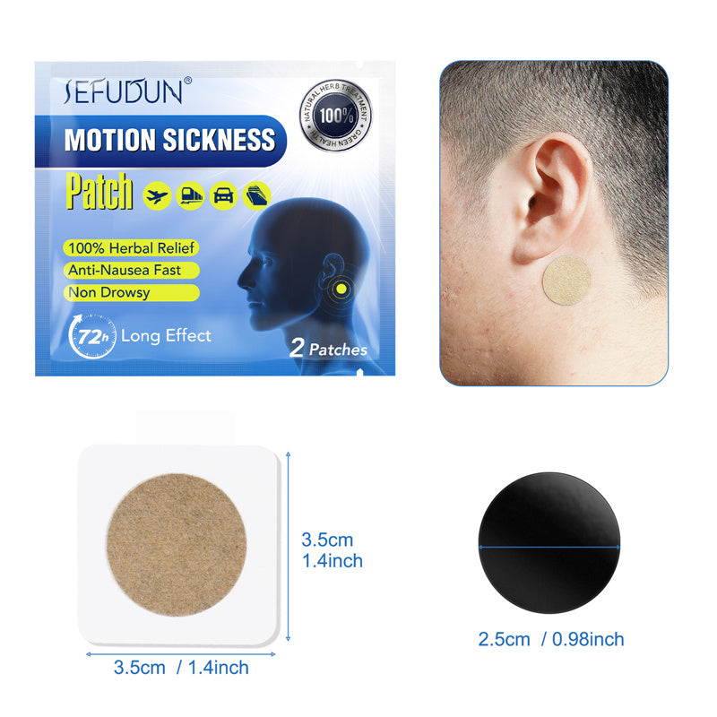 40pcs Motion Sickness Patches Anti Nausea Travel Car Sea Air Sickness Relief