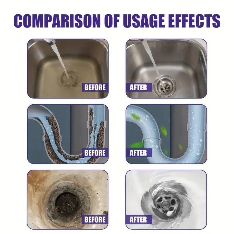 Multi-Purpose Kitchen Drain Unblocker Powder