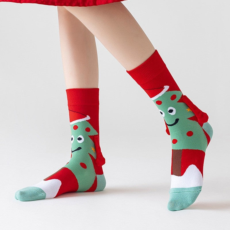 Magnetic Hand Holding Socks Novelty Funny Christmas Stocking Xmas Secret Santa Gag Gifts for Women Men