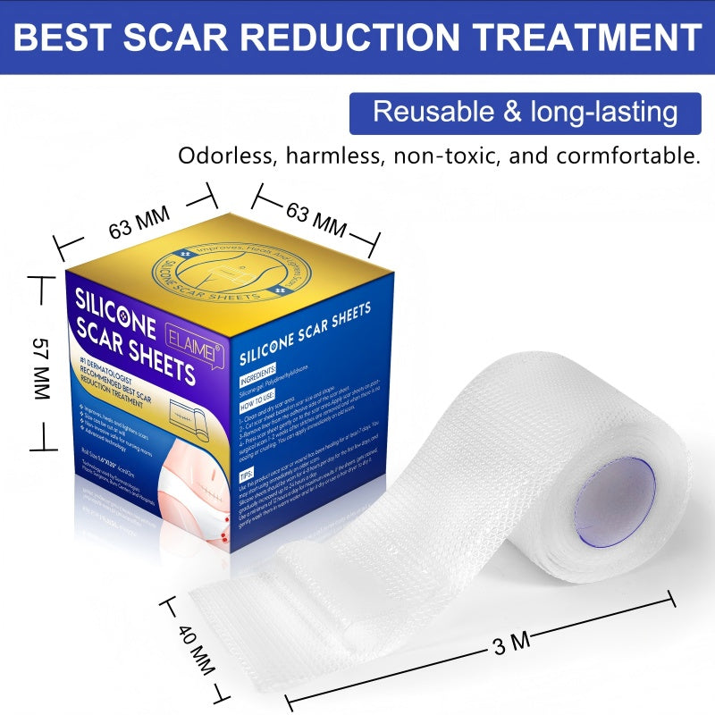 Invisible Medical Grade Scar Silicone Strips Scar Tape Patches Sheets