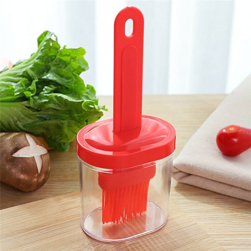 Resistant Pancake Brush Barbecue Oil Brush Oil Brush With Bottle Oil Dispenser