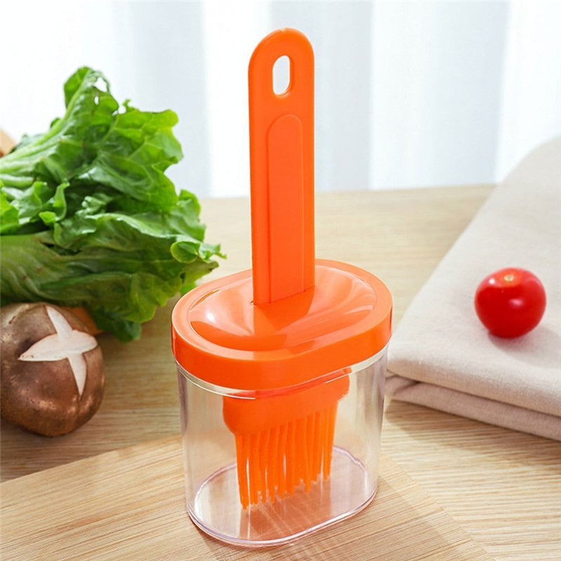 Resistant Pancake Brush Barbecue Oil Brush Oil Brush With Bottle Oil Dispenser