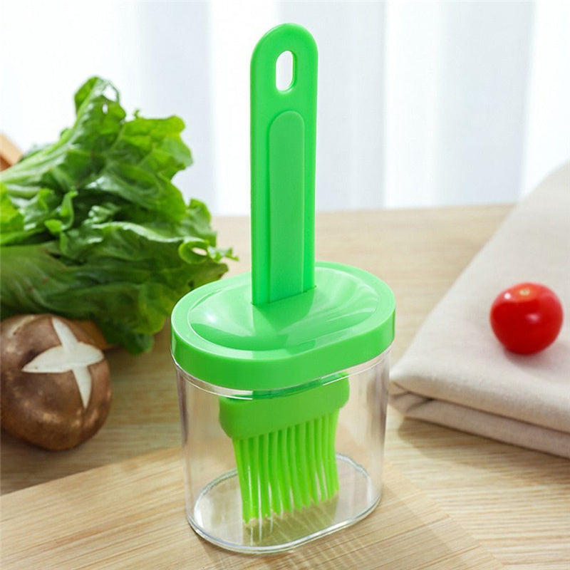 Resistant Pancake Brush Barbecue Oil Brush Oil Brush With Bottle Oil Dispenser