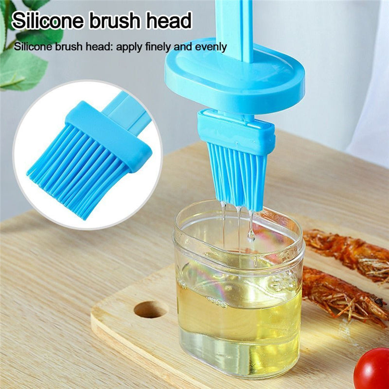 Resistant Pancake Brush Barbecue Oil Brush Oil Brush With Bottle Oil Dispenser