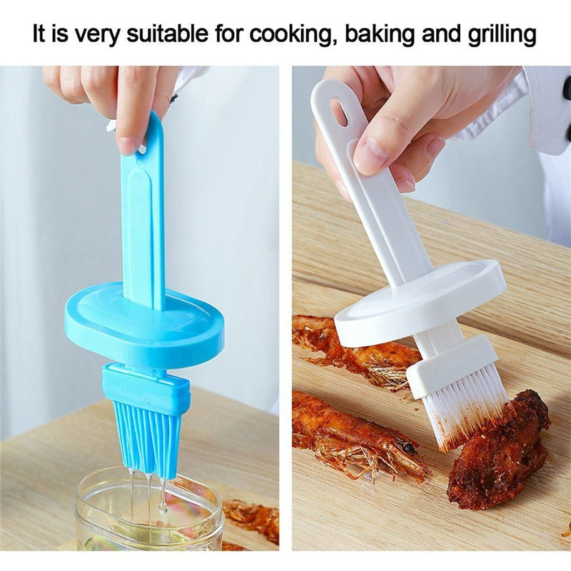 Resistant Pancake Brush Barbecue Oil Brush Oil Brush With Bottle Oil Dispenser